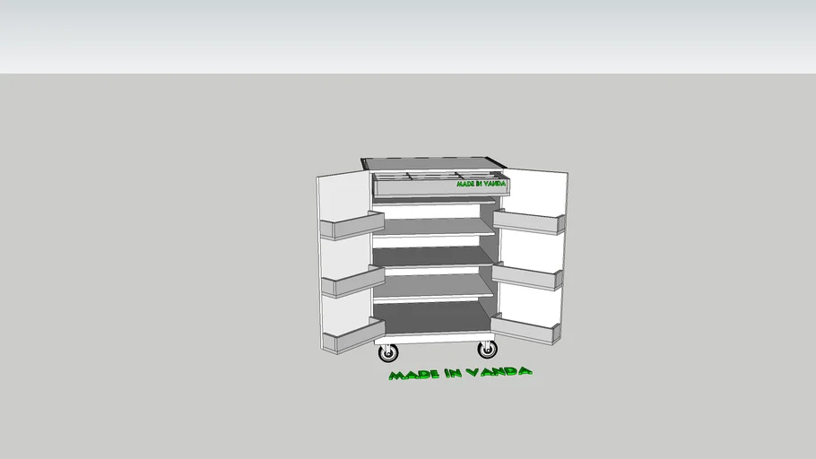 Medical Trolley by Made in Vanda 3D Warehouse