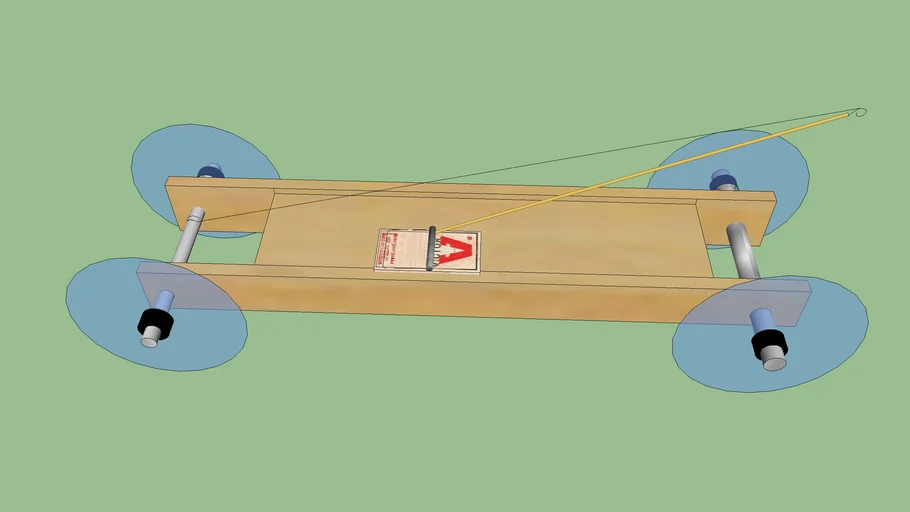 Mouse Trap Car, 3D CAD Model Library