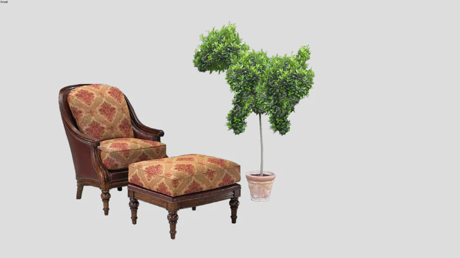 Chair & Ottoman 3D Warehouse