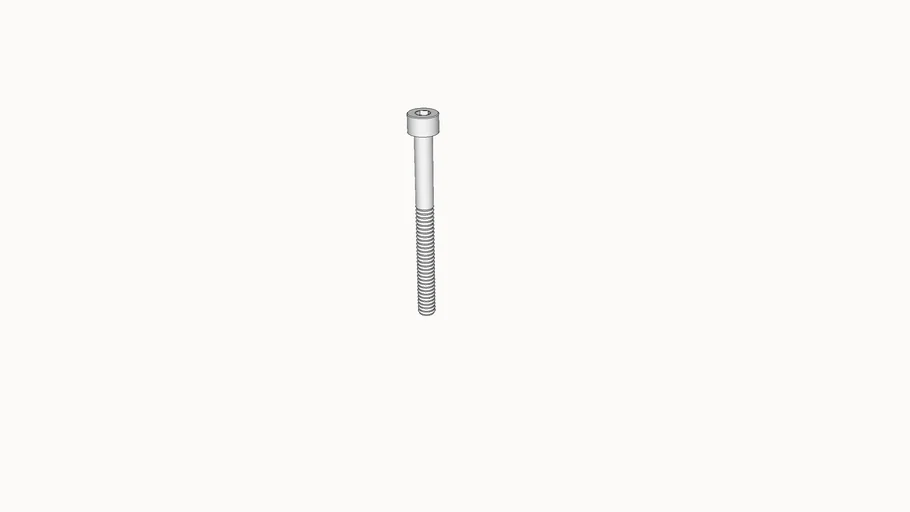 screw, machine, cap head, 632 x 1.5, McMasterCarr 92196A157 3D Warehouse