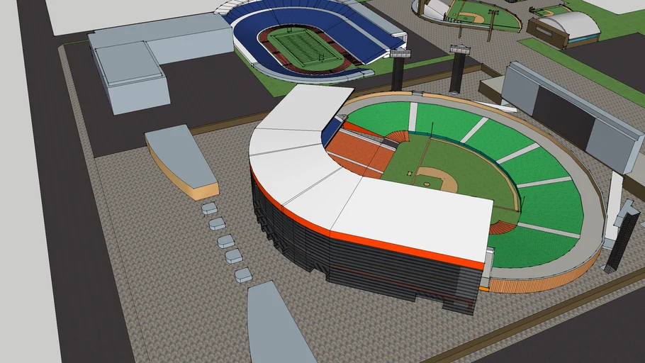 Estadio Hector Espino 2013 y unidad deportiva (hermosillo) | 3D Warehouse