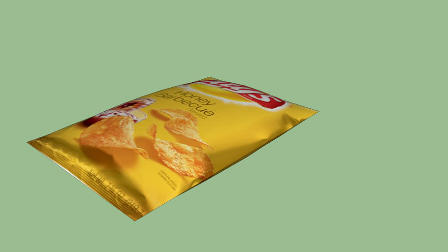 Lays Chip Packet. 3D Warehouse