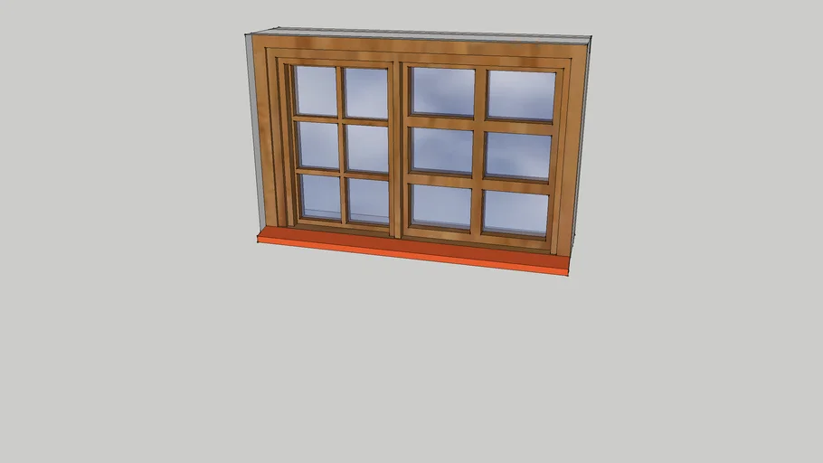 Cottage pane window 1200 x 750 | 3D Warehouse