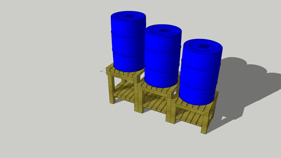 Rain barrel stand daisy chain | 3D Warehouse