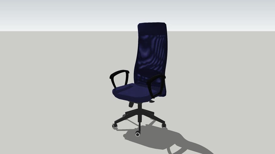 Office Chair Markus Ikea Simplified Blue 3D Warehouse