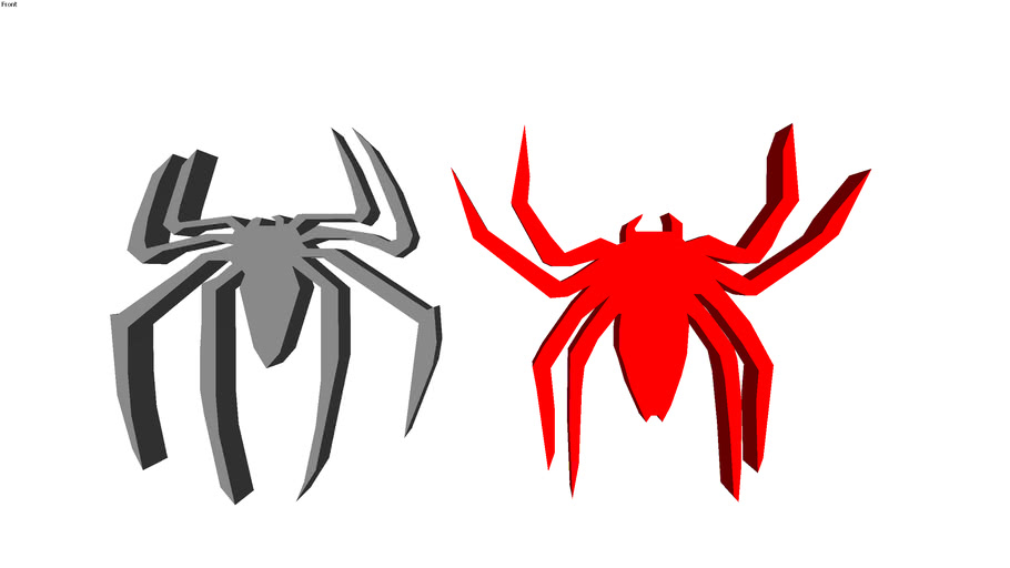spiderman back spider logo