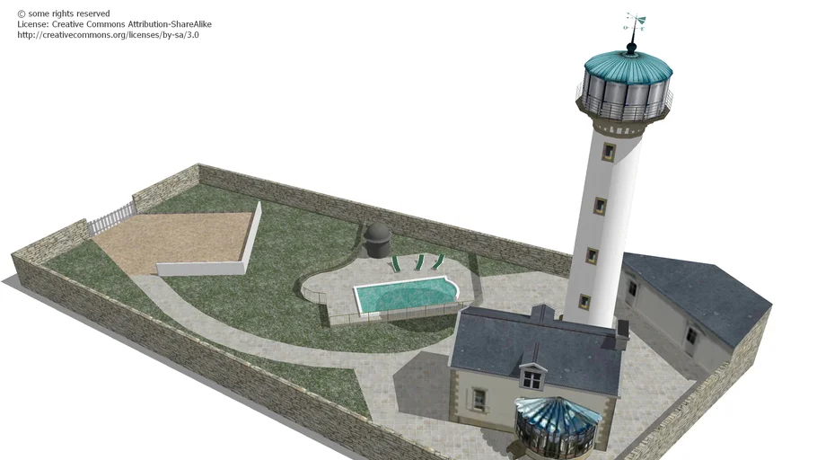 Phare de KERBEL converti en gîte | 3D Warehouse