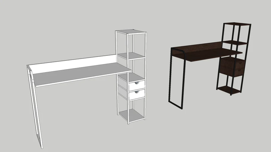 Study Table or Office Table Arch. Nins | 3D Warehouse