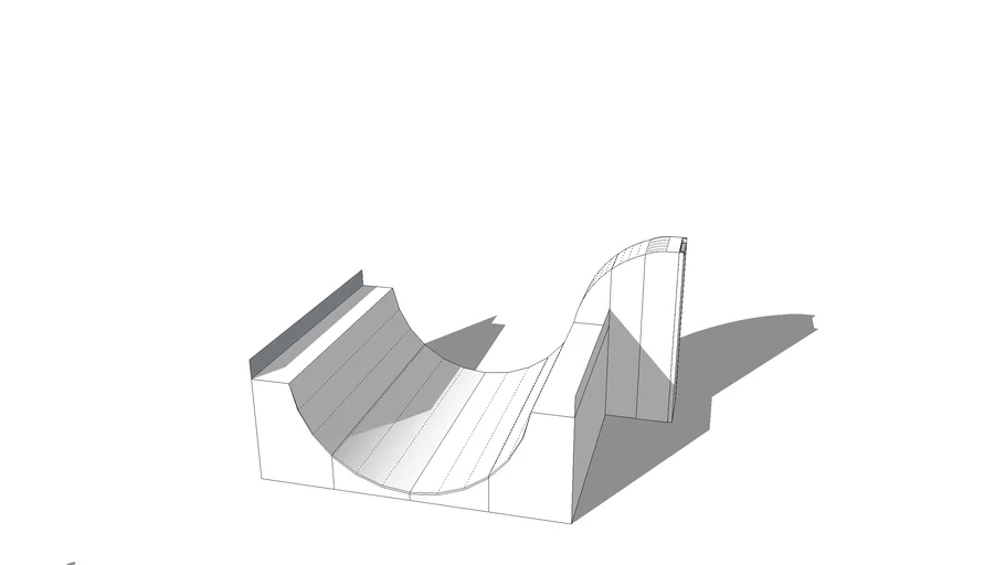 6' halfpipe 3D Warehouse