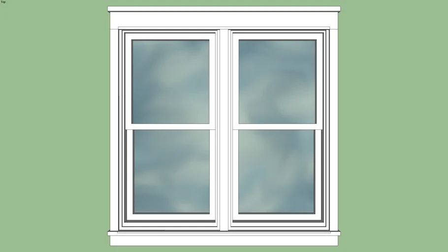 Double Hung Window 67 in by 64 In. | 3D Warehouse