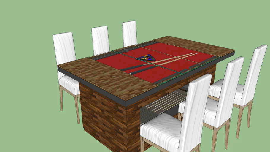 Mesa de sinuca e jantar - - 3D Warehouse