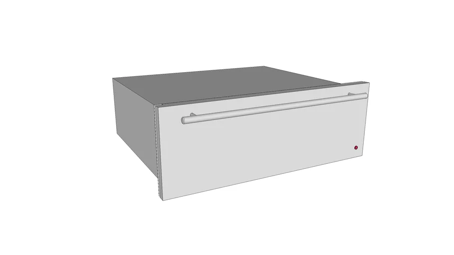 30' Stainless Steel Warming Drawer 3D Warehouse