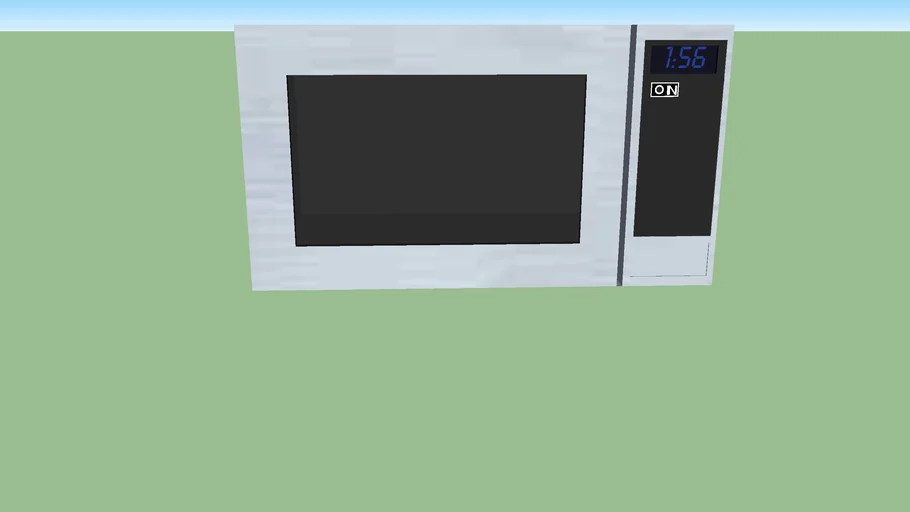 AnanaMicrowaveStainless SteelHidden Buttons 3D Warehouse