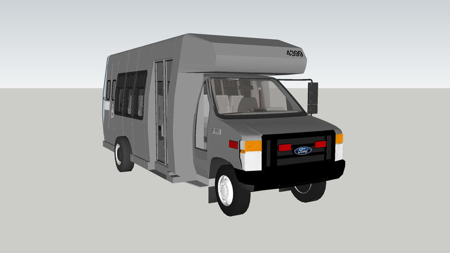 2010 StarTrans 14 pass (shuttle/paratransit bus) (Ford E350) 3D