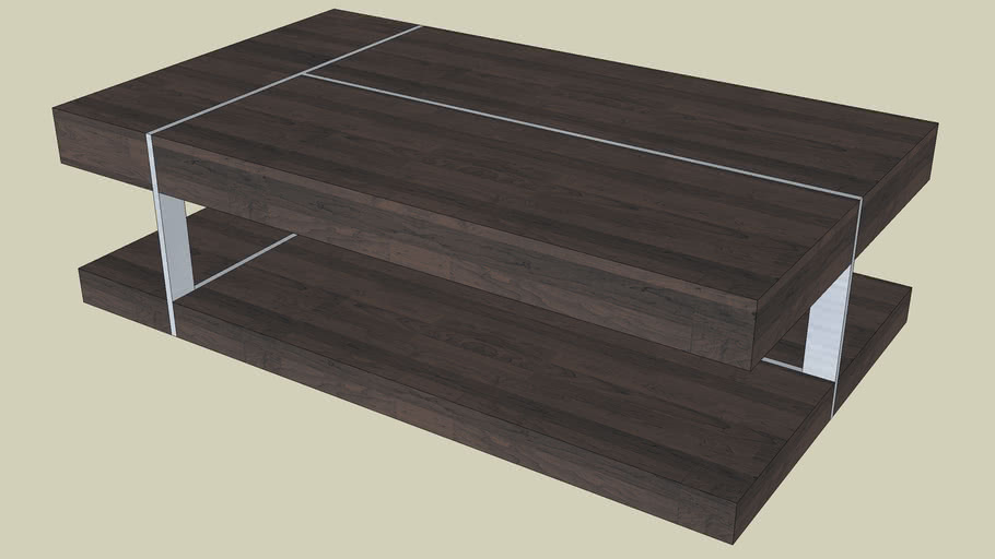Contemporary Wooden Coffee Table 3D Warehouse