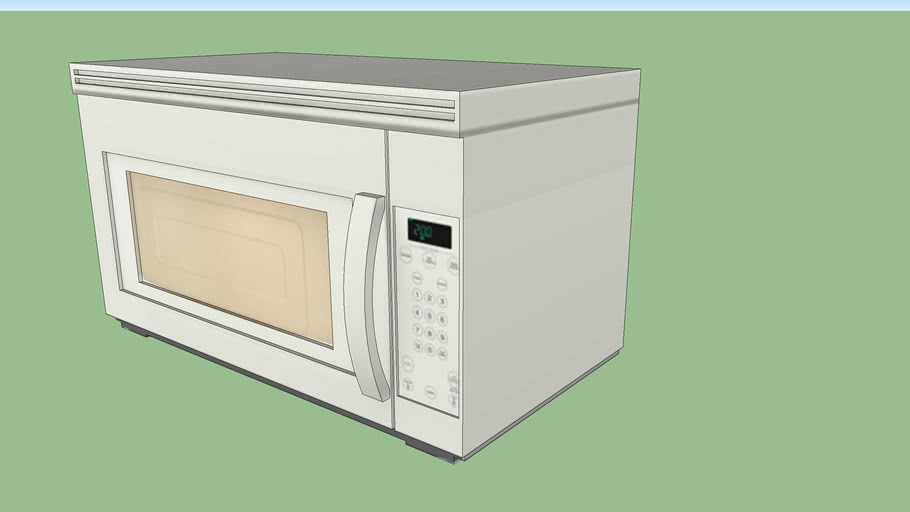 Lagan Microwave Oven With Extractor Fan 3D Warehouse