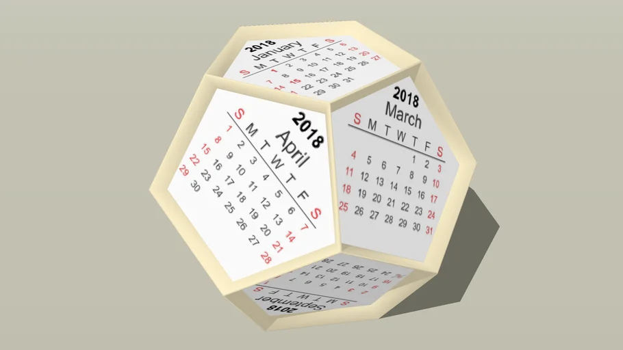 Calendar 2018 | 3D Warehouse