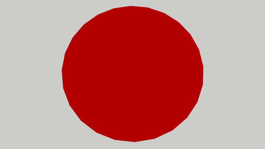 Red circular carpet 6x6m 3D Warehouse