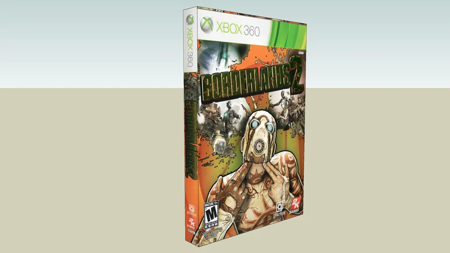 Borderlands 2 Xbox 360 Game Case 3D Warehouse
