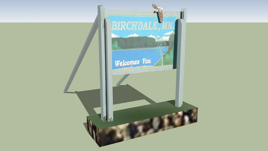 Sign Birchdale, Minnesota 3D Warehouse