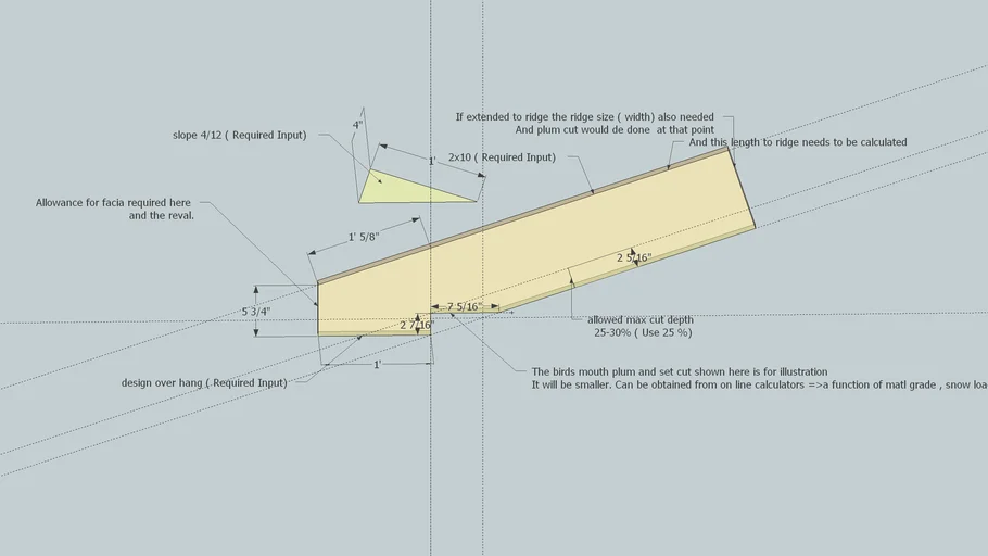 Rfate Birds Mouth Cut Concept 3D Warehouse