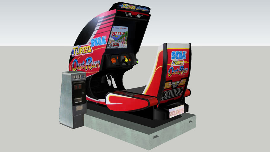 Turbo Outrun arcade game Standard Sitdown 3D Warehouse