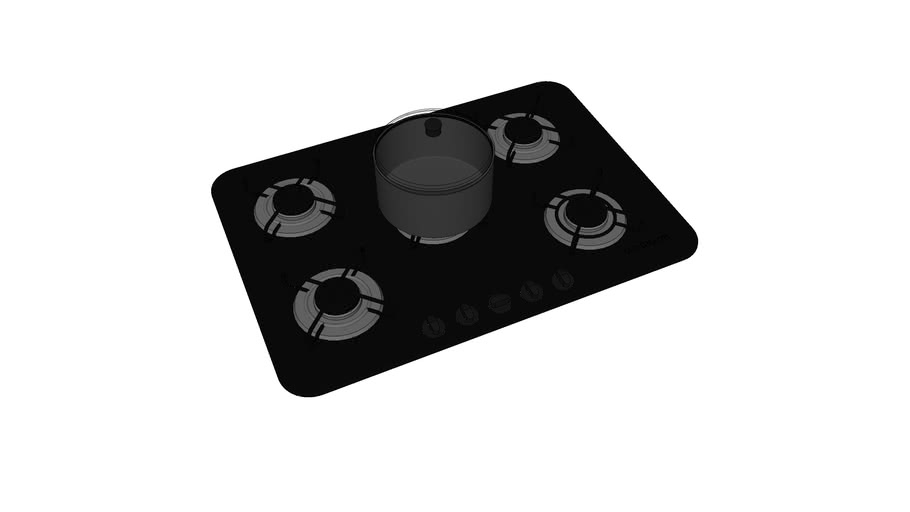 cooktop 5 bocas 3D Warehouse