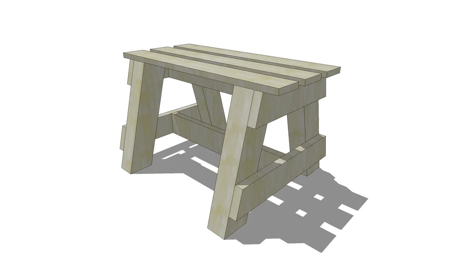 Work bench/seat. 3D Warehouse