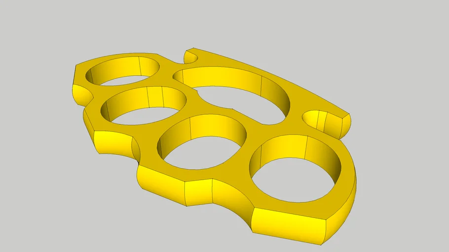 Brass knuckles 3D model