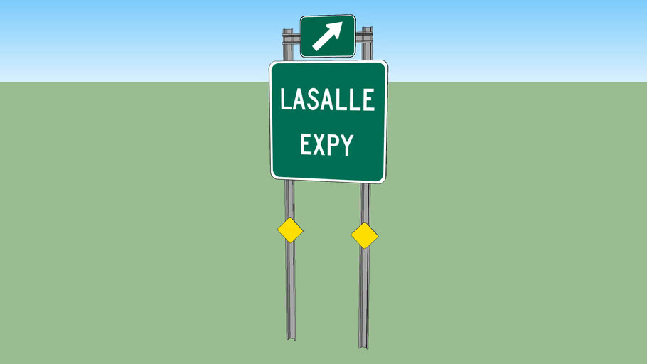 Lasalle Expy Sign 3d Warehouse