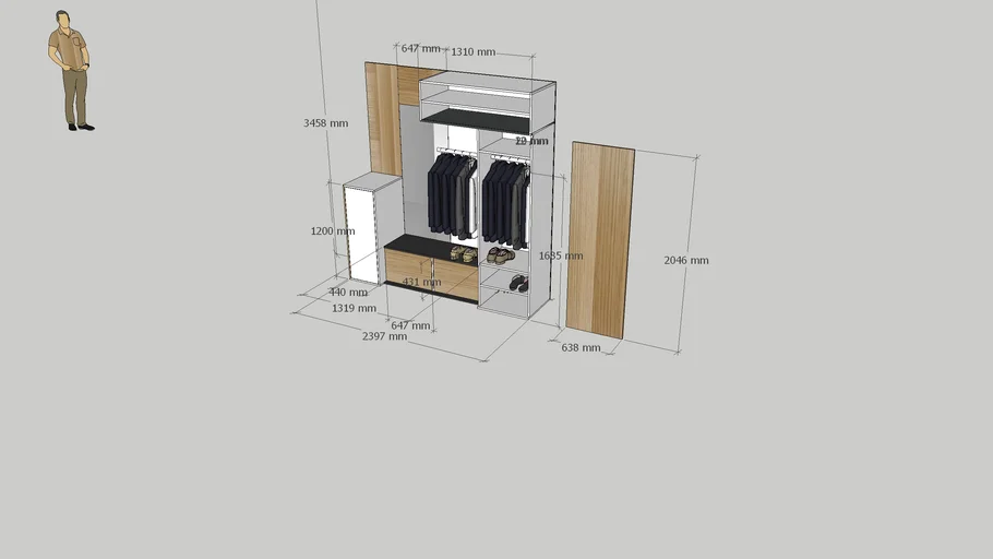 meuble-entree-3d-warehouse