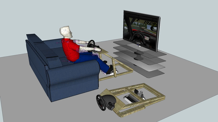 couch racing wheel stand