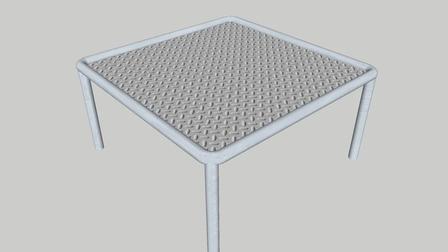 Mesa de acero de 80x45