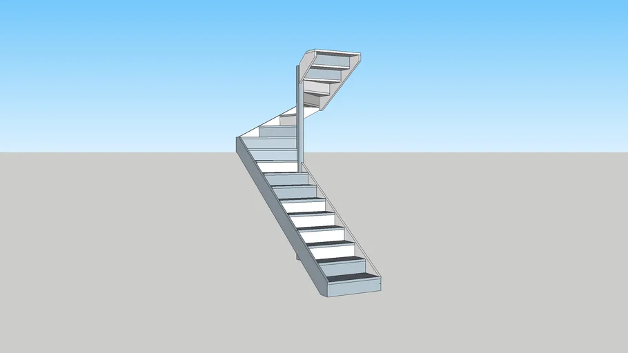 escalier bois | 3D Warehouse