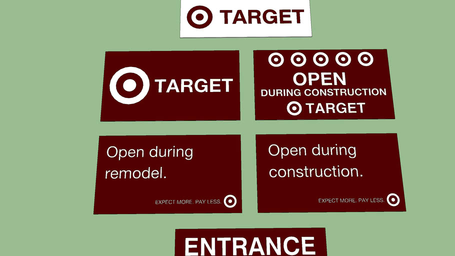 Target Remodel Signs 3D Warehouse