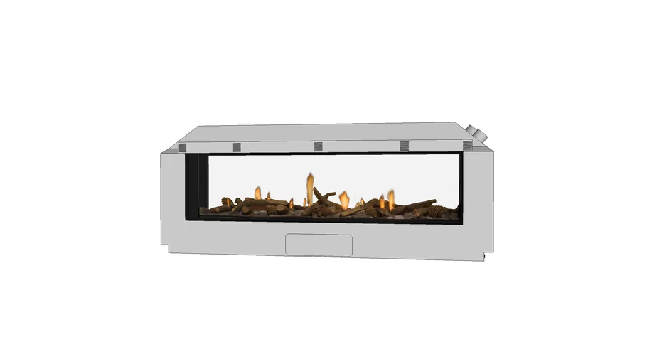 DS1650 Double Sided Indoor Gas Fire