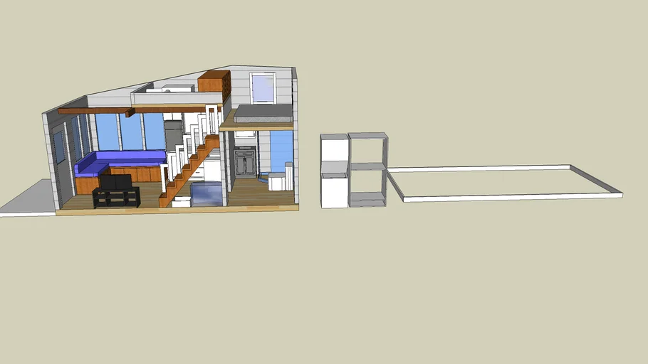 10' x 20' Tiny House Rough Design | 3D Warehouse