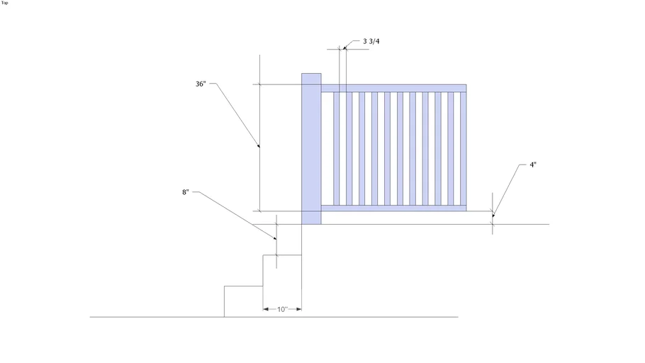 Runk's railing | 3D Warehouse