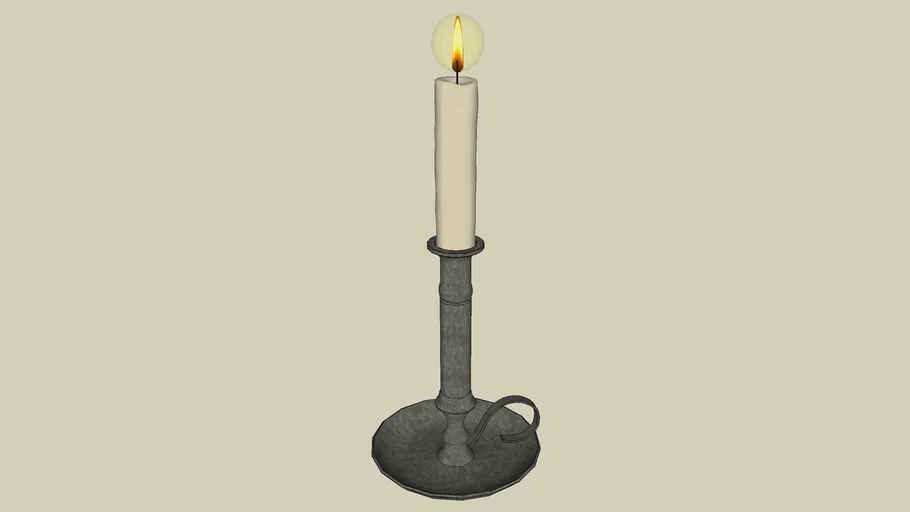 Wax candle 3D Warehouse