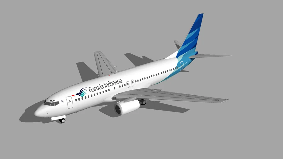 Garuda Indonesia Boeing 737-400 2 | 3D Warehouse