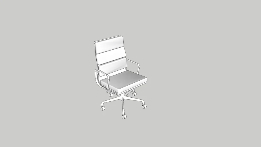 Soft Pad Chair EA 219 Eames Office Executive (purged) 3D Warehouse