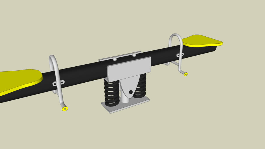 See Saw with 2 Seater 3D Warehouse
