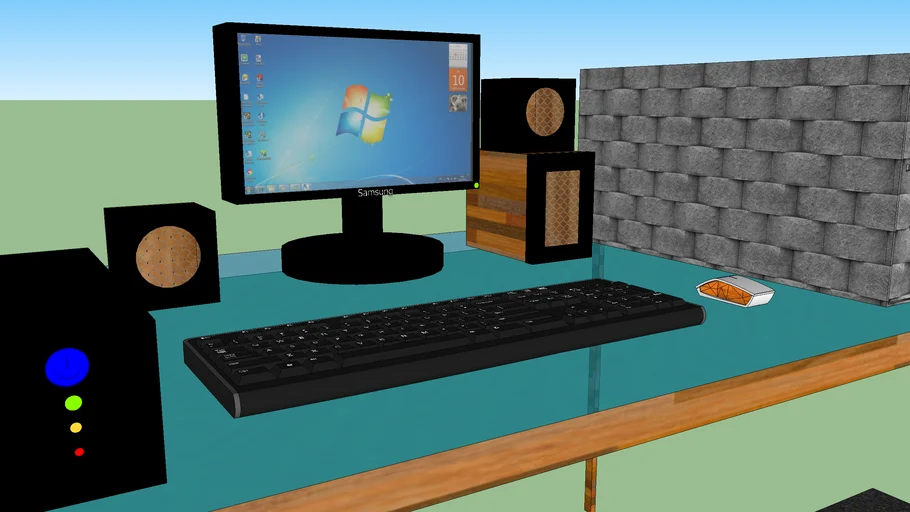 Computer Set (SAMSUNG) | 3D Warehouse