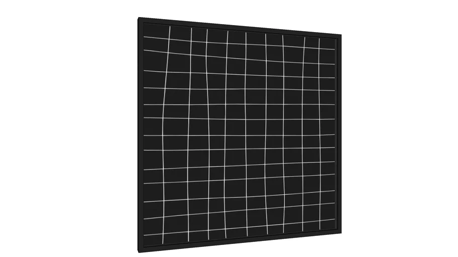 Quadro Grid Preto - Galeria9, por Rachel Moya