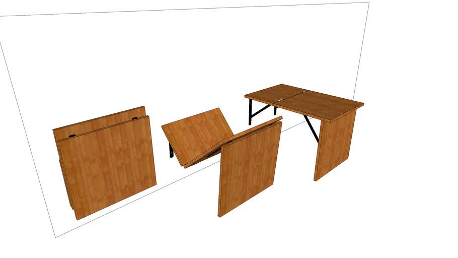 Foldable Table 3D Warehouse