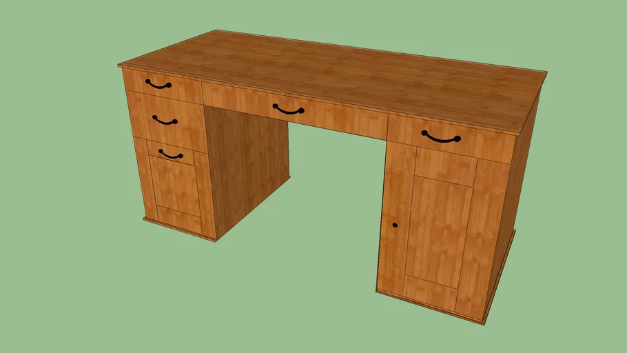 Bedenken verstoring Kan worden genegeerd ikea bureau hout | 3D Warehouse