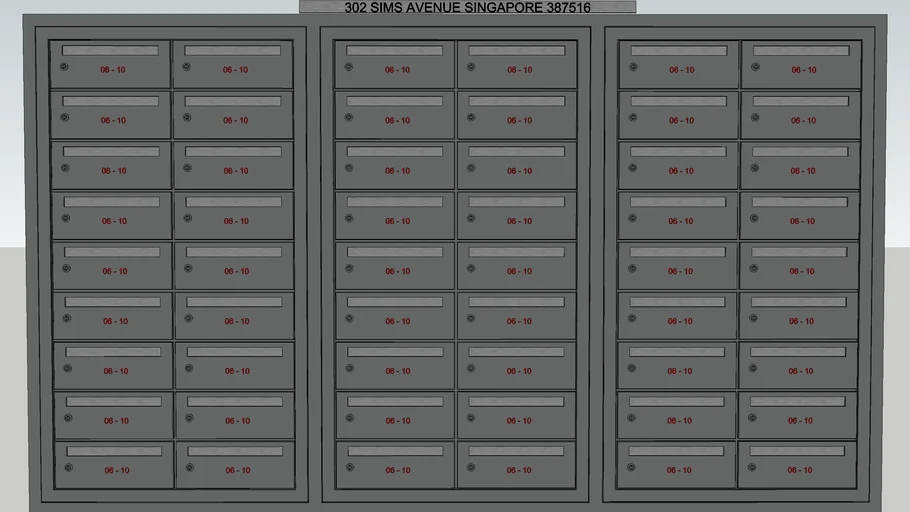 Singapore Letter Boxes 01 3D Warehouse