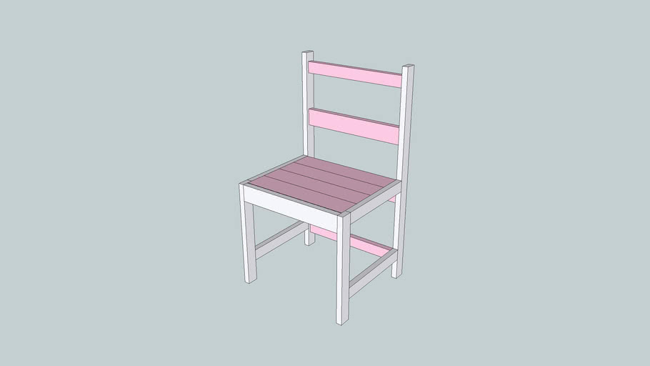 Child Size Wooden Chair 3D Warehouse