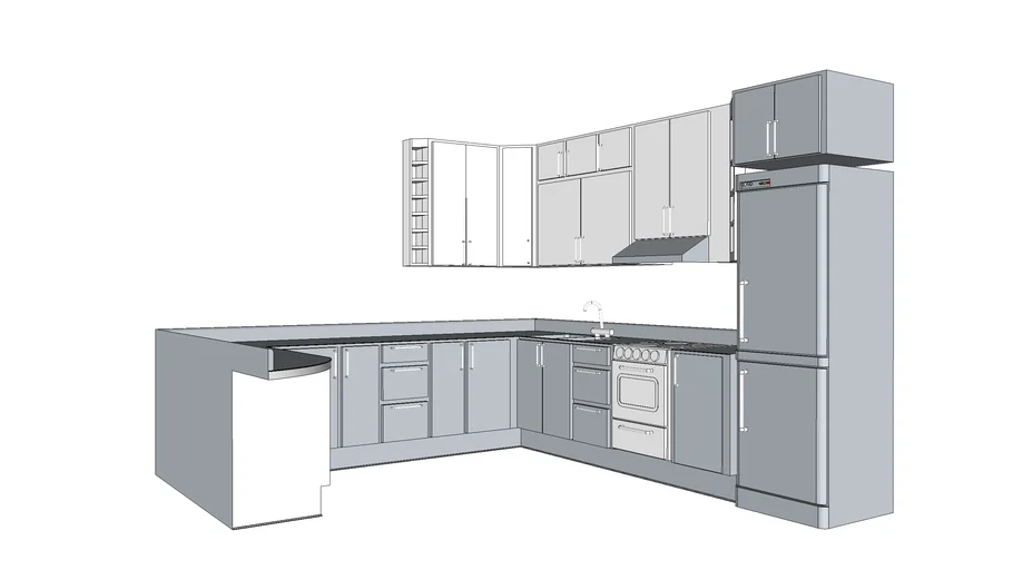 Cottage Kitchen | 3D Warehouse
