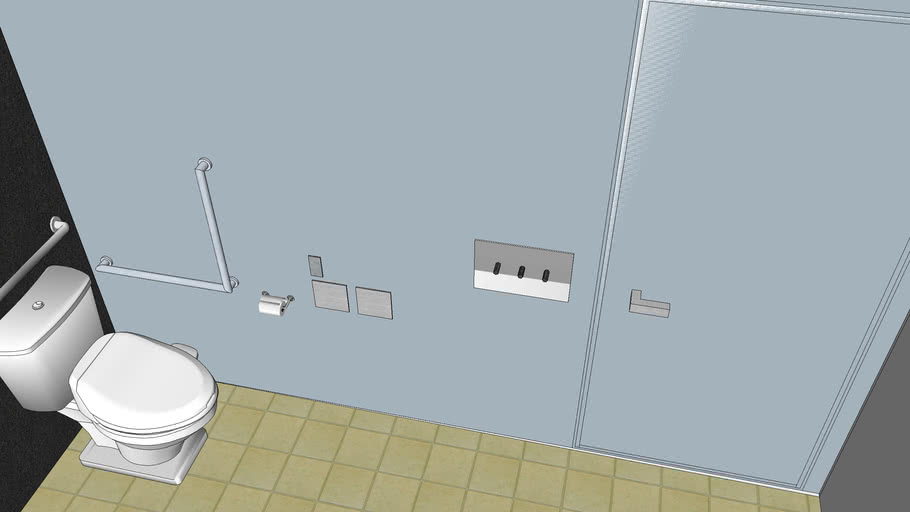 Universal Washroom for Accessible Design v.3 3D Warehouse